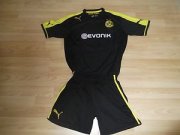 Kids 13-14 Dortmund Away Jersey Kit(Shorts+Shirt)