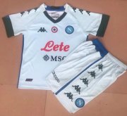 Kids Napoli 2020-21 Away Soccer Kits Shirt With Shorts
