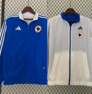 2023-24 Roma Blue White Reversible Trench Coat Jacket