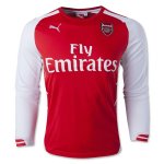 Arsenal 14/15 Long Sleeve Home Soccer Jersey