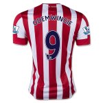 2015-16 Stoke City Home Soccer Jersey ODEMWINGIE 9