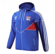 2023-24 Lyon Blue Windbreaker Trench Coat Jacket