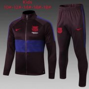 Kids 2019-20 Barcelona Purple Jacket and Pants Training Kits