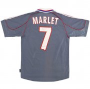 2000-01 Olympique Lyonnais Retro Away Soccer Jersey Shirt Marlet #7