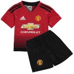 Kids Manchester United 2018-19 Home Soccer Shirt With Shorts