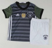 Kids Germany 2016 Euro Away Soccer Shirt With Shorts