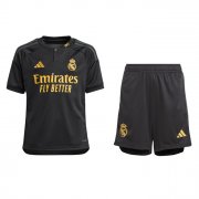 2023-24 Real Madrid Kids Third Away Soccer Kits Shirt With Shorts