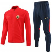 2022 FIFA World Cup Portugal Red Training Kits Jacket with Pants