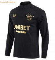 2021-22 Rangers Black Gold Training Sweatshirt