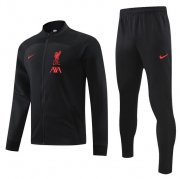 2022-23 Liverpool Black Training Kits Jacket with Pants