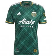 2023-24 Portland Timbers Green Portland Plaid Kit Home Soccer Jersey Shirt Player Version