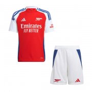 2024-25 Arsenal Kids Home Soccer Kits Shirt With Shorts