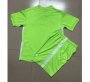 2020-21 Wolfsburg Kids Home Green Soccer Kits Shirt With Shorts