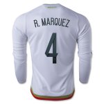 2015 Mexico R. MARQUEZ #4 LS Away Soccer Jersey