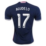2016-17 New England Revolution 17 AGUDELO Home Soccer Jersey