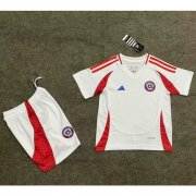 2024 Copa America Chile Kids Away Soccer Kits Shirt With Shorts