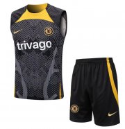 2022-23 Chelsea Black Training Vest Kits Shirt with Shorts