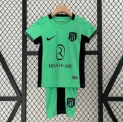 2023-24 Atletico Madrid Kids Third Away Soccer Kits Shirt With Shorts