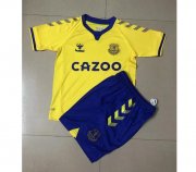 Kids Everton 2020-21 Away Soccer Kits Shirt With Shorts