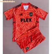 Kids Los Angeles FC 2022-23 Orange Goalkeeper Soccer Kits Shirt With Shorts