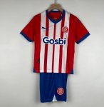 2023-24 Girona Kids Home Soccer Kits Shirt With Shorts