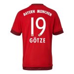 2015-16 Bayern Munich GOTZE 19 Home Soccer Jersey
