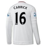 2015-16 Manchester United CARRICK 16 LS Away Soccer Jersey
