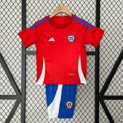 2024 Copa America Chile Kids Home Soccer Kits Shirt With Shorts