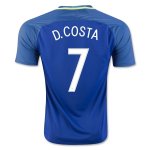 2016 Brazil D. COSTA 7 Away Soccer Jersey