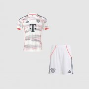 2025-26 Bayern Munich Away Kids Soccer Kits Shirt With Shorts
