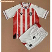 Kids Stoke City 2022-23 Home Soccer Kits Shirt With Shorts