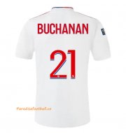 2021-22 Olympique Lyonnais Home Soccer Jersey Shirt with BUCHANAN 21 printing