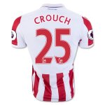 2016-17 Stoke City 25 CROUCH Home Soccer Jersey