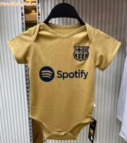 2022-23 Barcelona Away Infant Soccer Jersey Football Kit