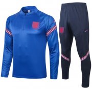 2020 EURO England Blue Training Kits Sweat Top with Trousers