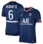 2021-22 PSG Home Soccer Jersey Shirt Verratti 6