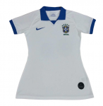 2019 Brazil Women Away White Soccer Jersey Shirt