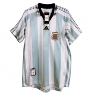 1998 Argentina Retro Home Soccer Jersey Shirt