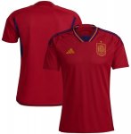 2022 World Cup Spain Home Soccer Jersey Shirt