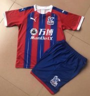 Kids Crystal Palace FC 2019-20 Home Soccer Shirt With Shorts