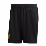 2018-19 Manchester United Home Black Soccer Shorts