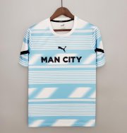2022-23 Manchester City Blue Pre-Match Training Shirt