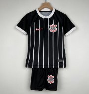 2023-24 SC Corinthians Kids Away Soccer Kits Shirt With Shorts