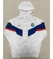 2022-23 Inter Milan White Hoodie Windbreaker Jacket