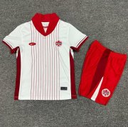 2024 Copa America Canada Kids Away Soccer Kits Shirt with Shorts