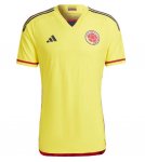 2022 World Cup Colombia Home Soccer Jersey Shirt Player Version