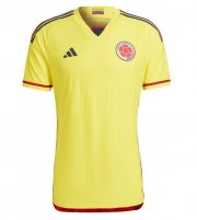 2022 World Cup Colombia Home Soccer Jersey Shirt Player Version