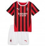 2024-25 AC Milan Home Kids Soccer Kits Shirt with Shorts