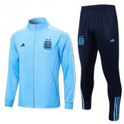 2022 FIFA World Cup Argentina Sky Blue Training Kits Jacket with Pants