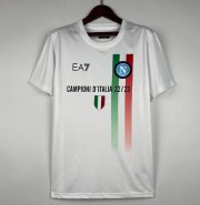 2022-23 Napoli White Champtions T-Shirt